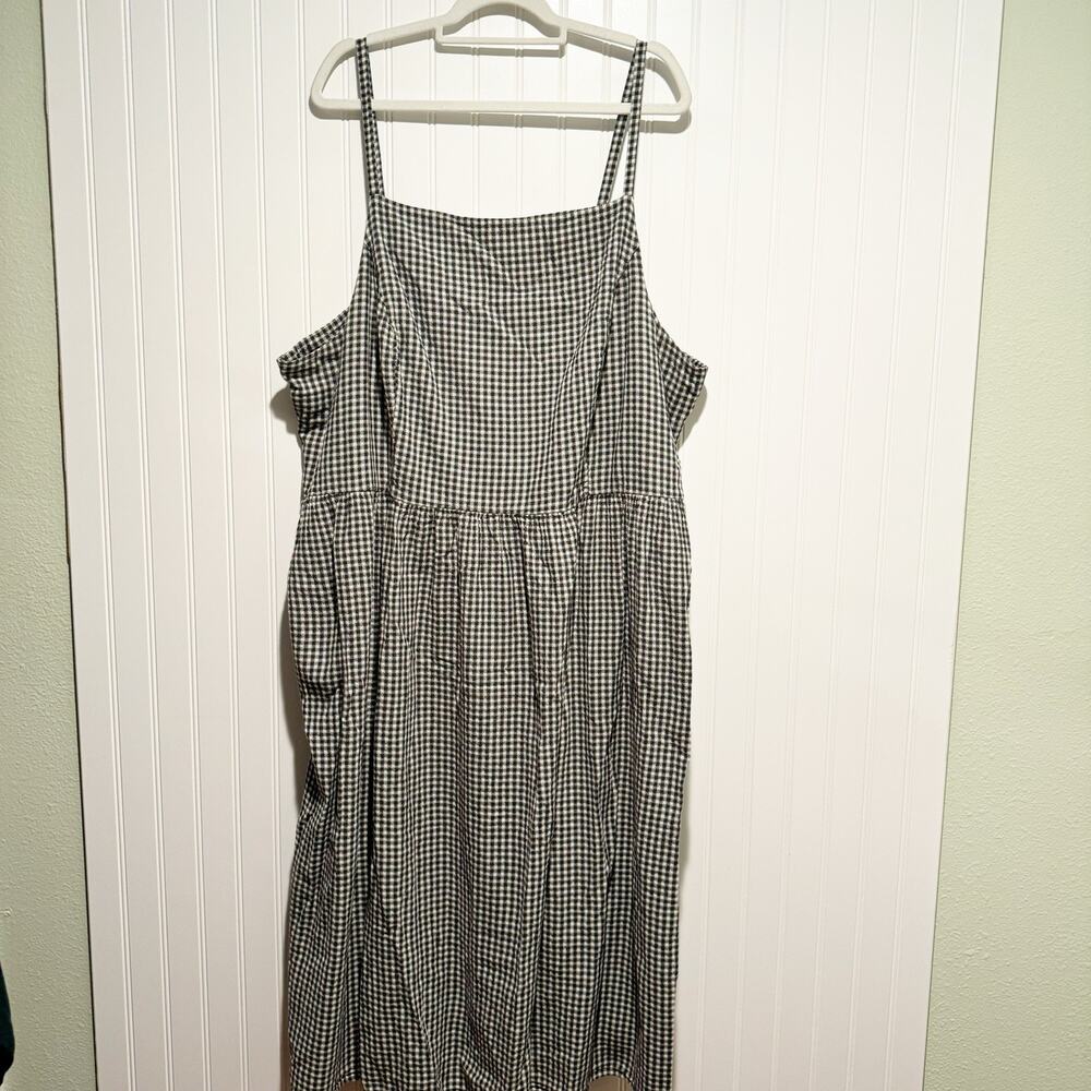 Old Navy Gingham Smocked Cami Dress Midi Length Plus Size 4X